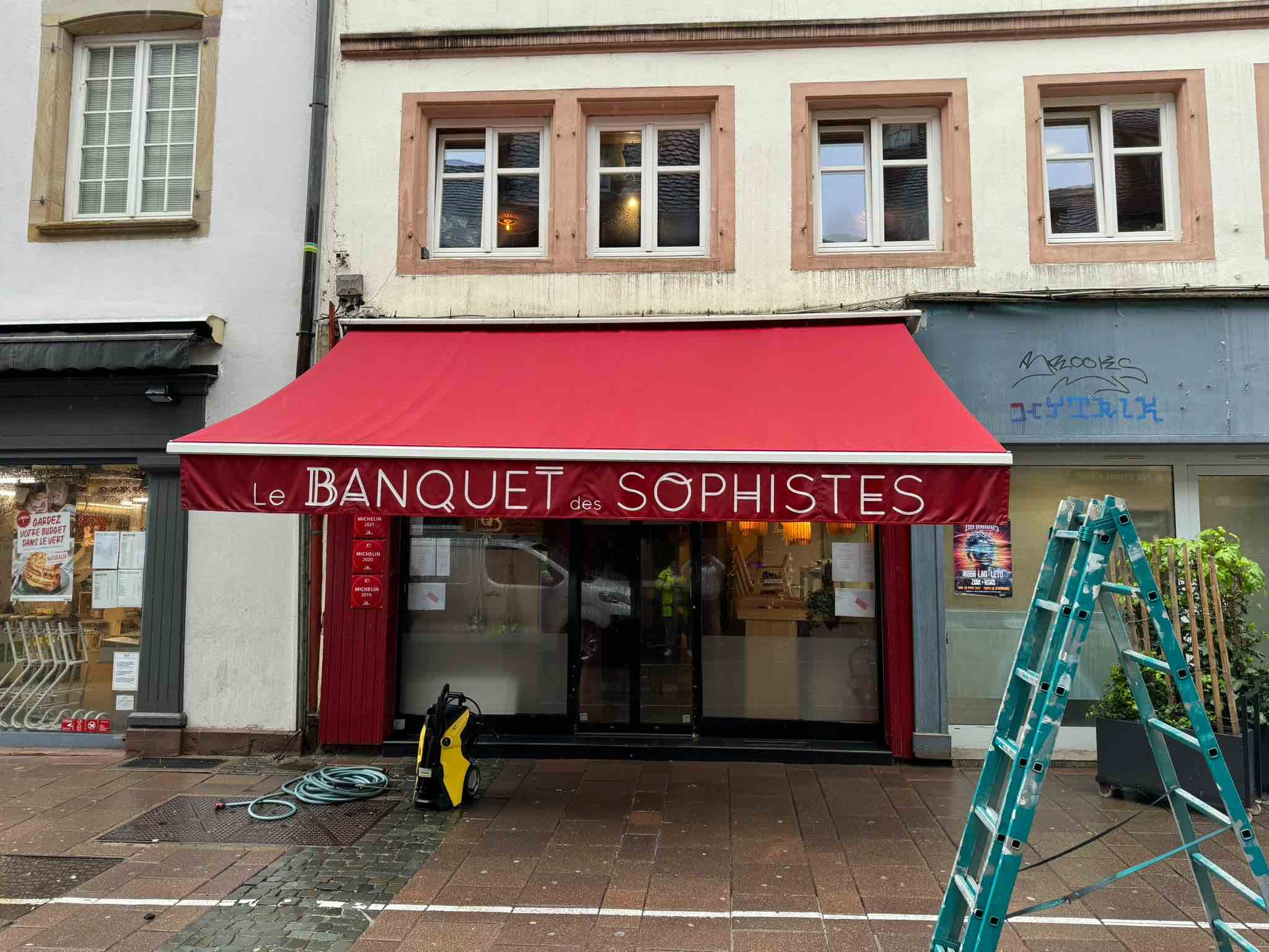 nettoyage store devanture magasin bar restaurant luxembourg